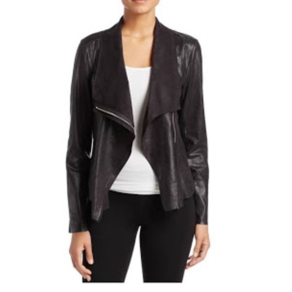 calvin klein faux suede coat